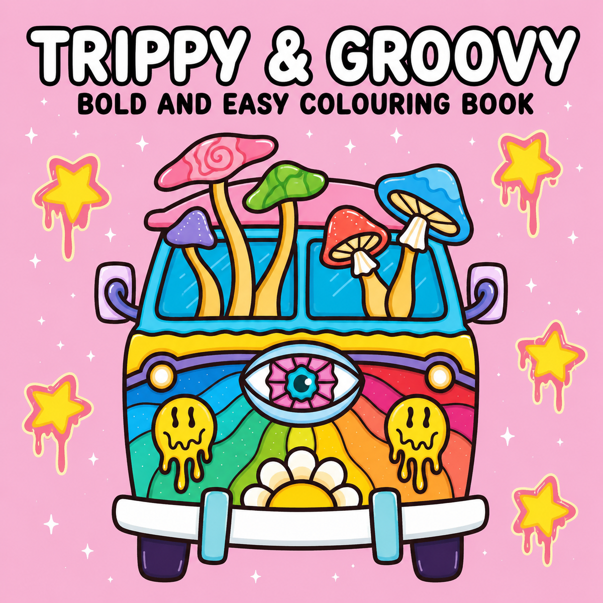 Trippy & Groovy - Colouring Book