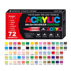 72 Guangna Acrylic Paint Markers Brush Tip