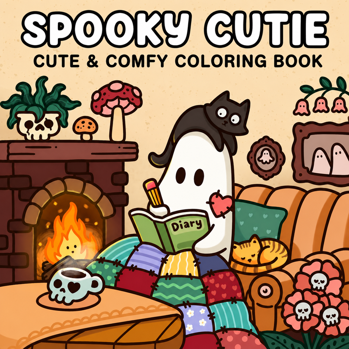 Spooky Cutie - Colouring Book